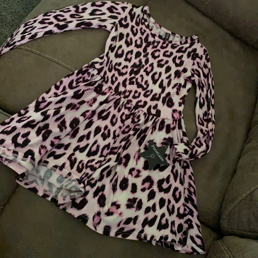 Pixie Lane Animal Print Dress sz 7